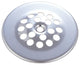 Bath Waste and Overflow-Grid Strainer, Polished Chrome
