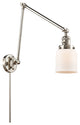 Bell Swing Arm With Switch, Polished Nickel, Matte White, Matte White