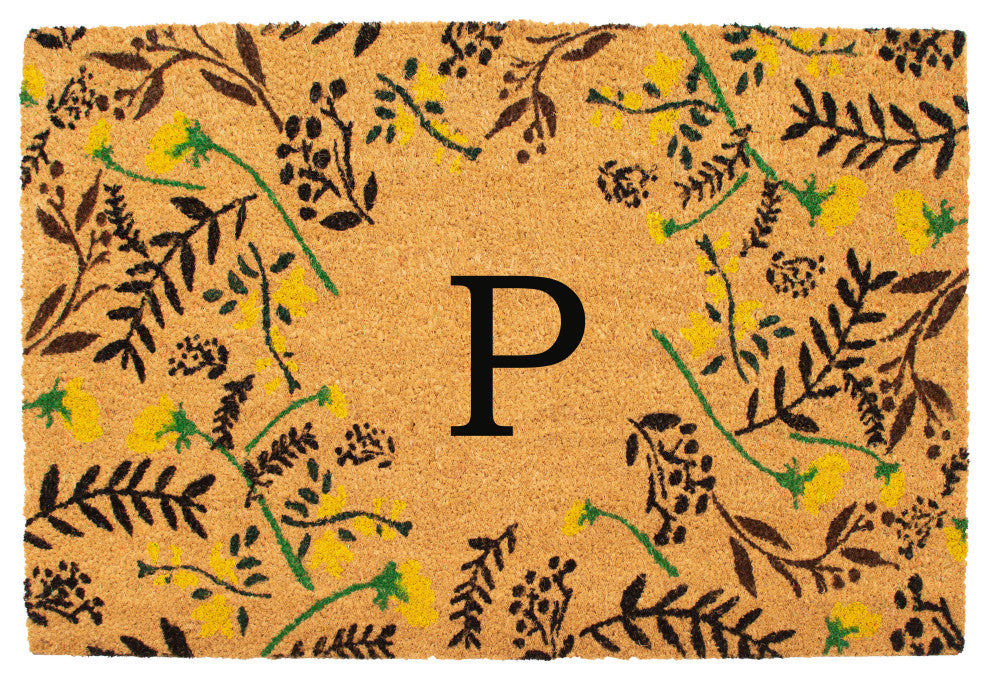 Calloway Mills Lily Bliss Monogram Doormat, Letter P