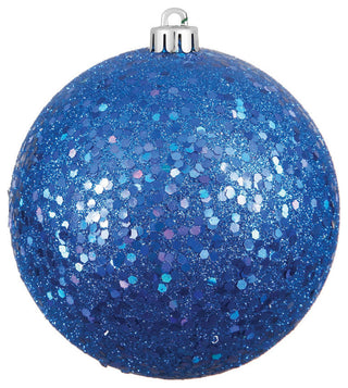 Vickerman 8" Blue Sequin Ball Ornament