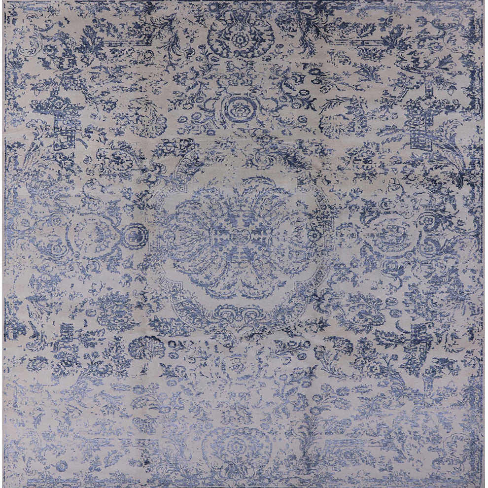 Ahgly Company Indoor Square Mid-Century Modern Area Rugs, 6' Square