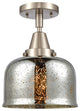 Innovations Lighting 447-1C-SN-G78-LED Large Bell 1 Light 8" Flush Mount