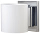 Pogo 1 Light Wall Sconce, Chrome, Incandescent, Opal Glossy Glass