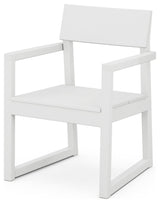 EDGE Dining Arm Chair, White