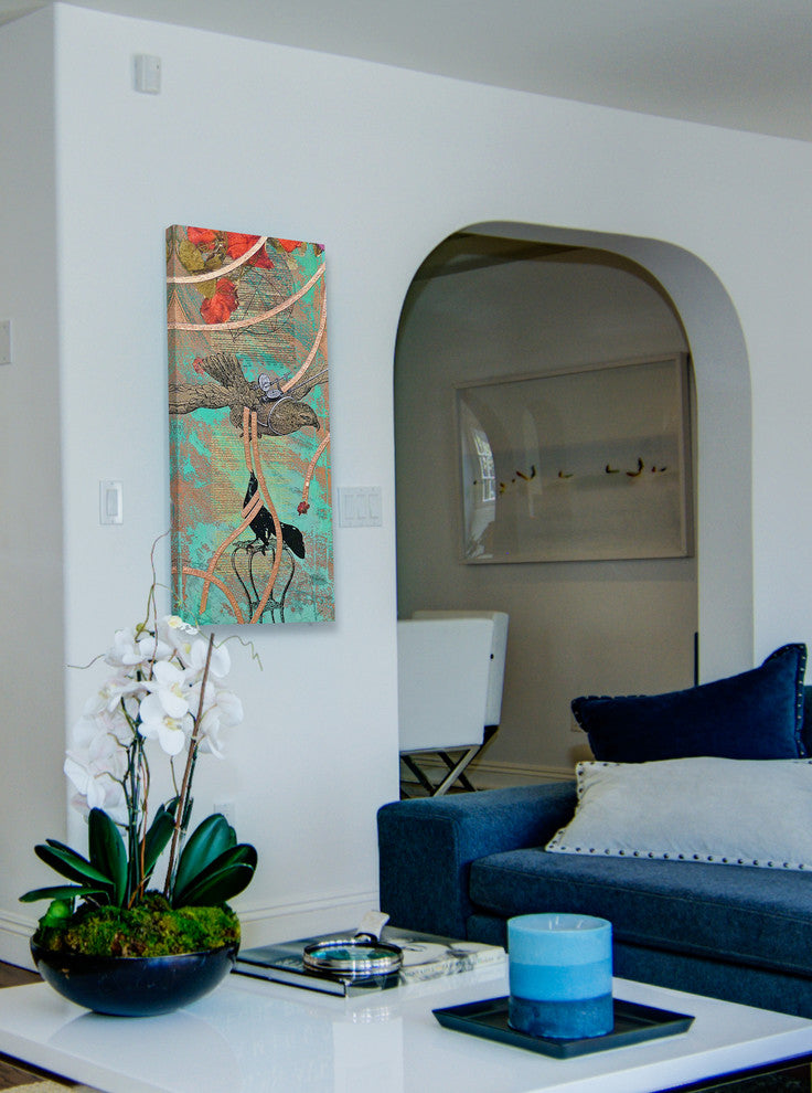"Upsilon" Painting Print on Canvas by Tracy Silva Barbosa