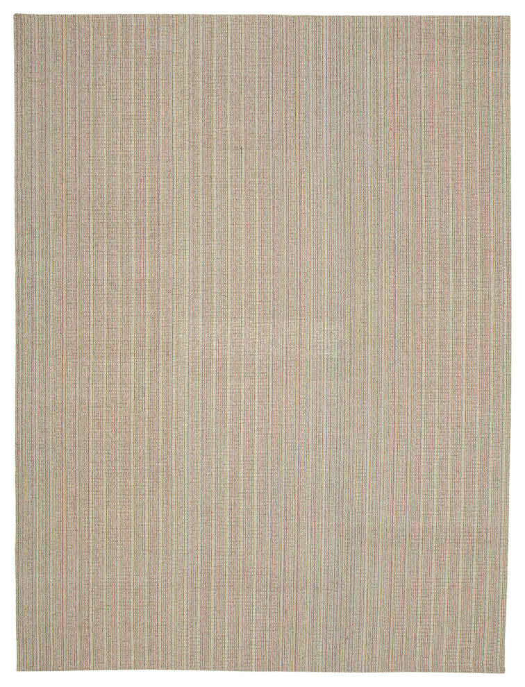 Rug N Carpet - Handmade Turkish 9' 5'' x 12' 5'' Modern Design Wool Kilim Rug