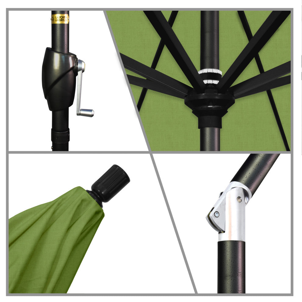 9' Aluminum Umbrella Push Tilt, Spectrum Cilantro