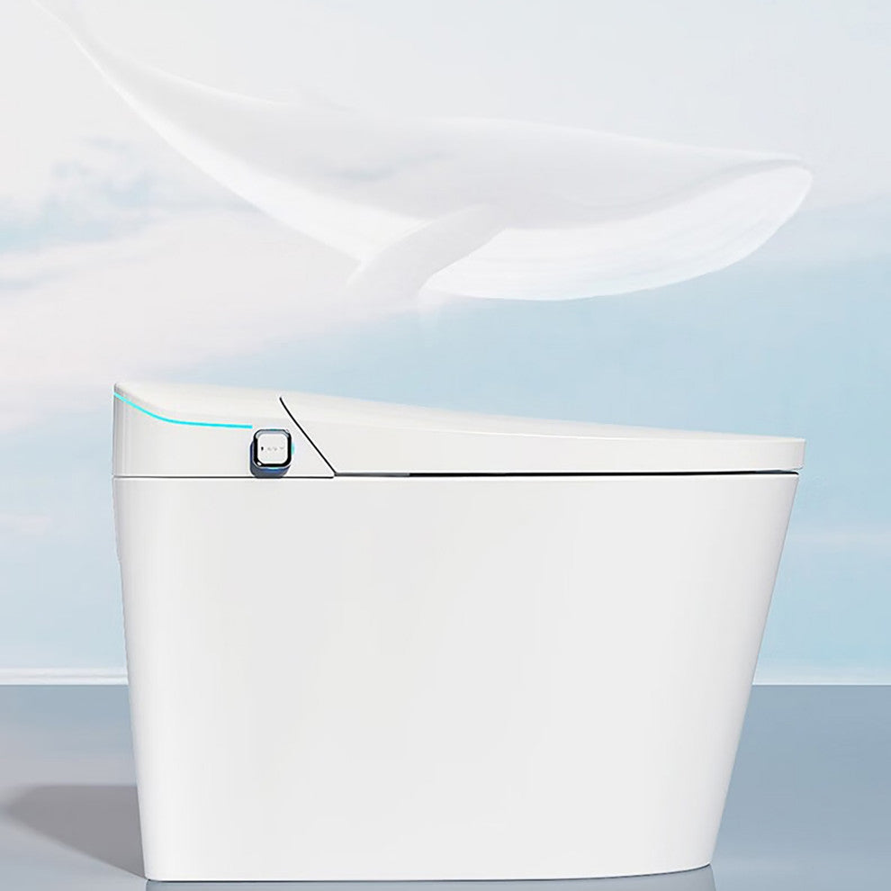 Elongated Ceramic Smart Toilet with Auto Flush and Heated Seat