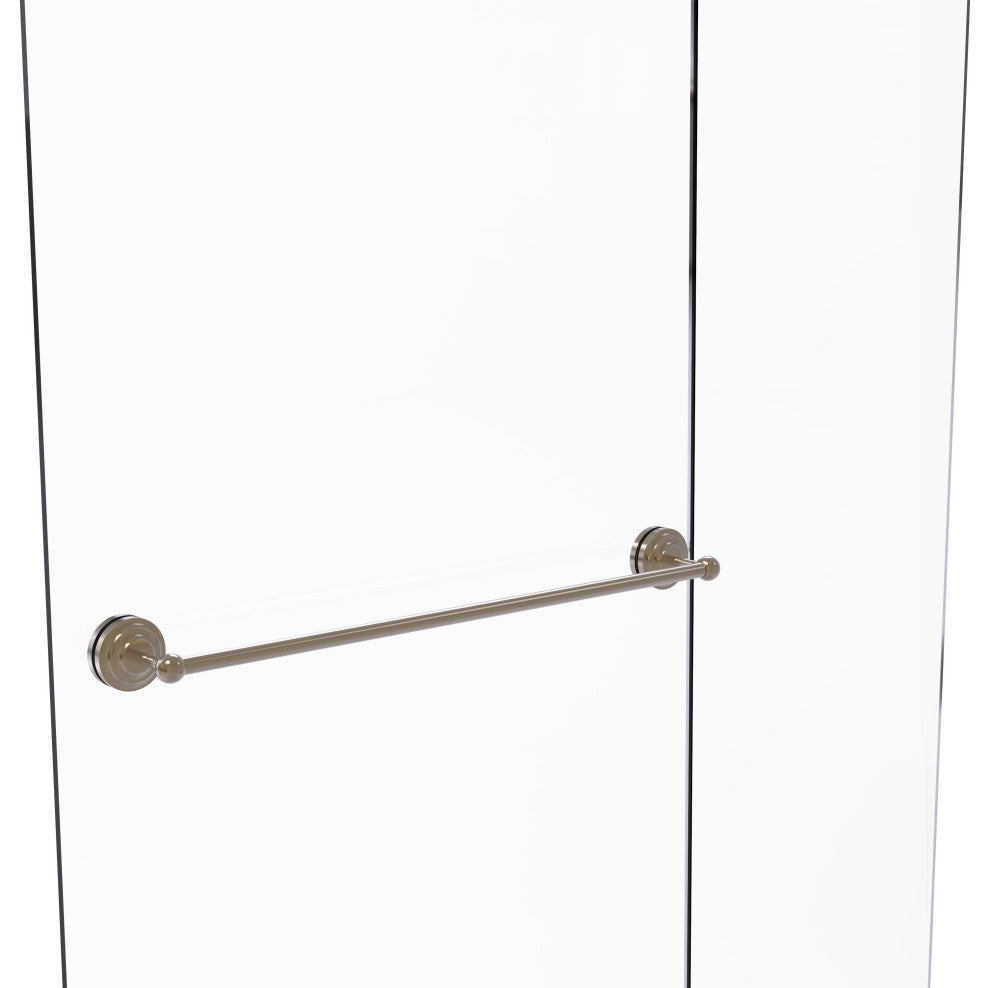 Monte Carlo 30" Shower Door Towel Bar, Antique Pewter