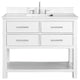 Avanity Brooks 42" Vanity, White and Cala White Engineered Top