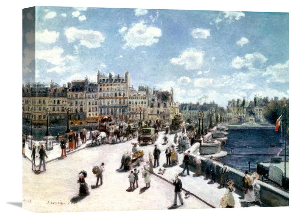 "Pont Neuf, Paris" Stretched Canvas Giclee by Pierre-Auguste Renoir, 16"x13"