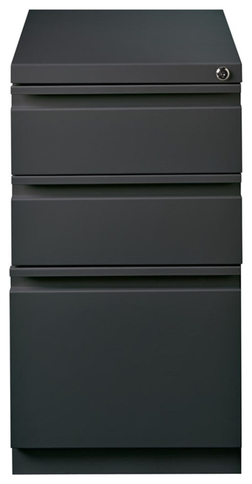 Hirsh (Set of 12) 20" Deep 3 Drawer Metal Mobile File Cabinet in Charcoal