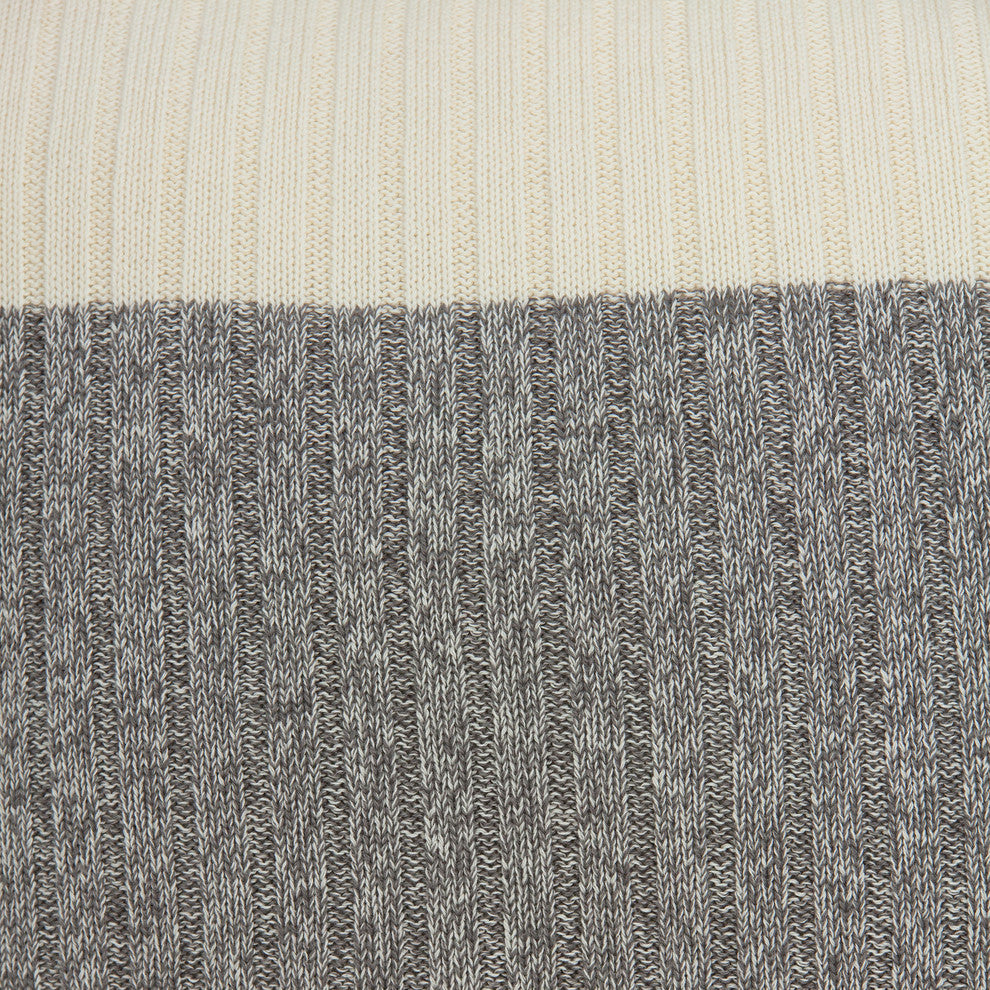 Parkland Collection Wilson Transitional Tan Pillow Cover With Poly Insert