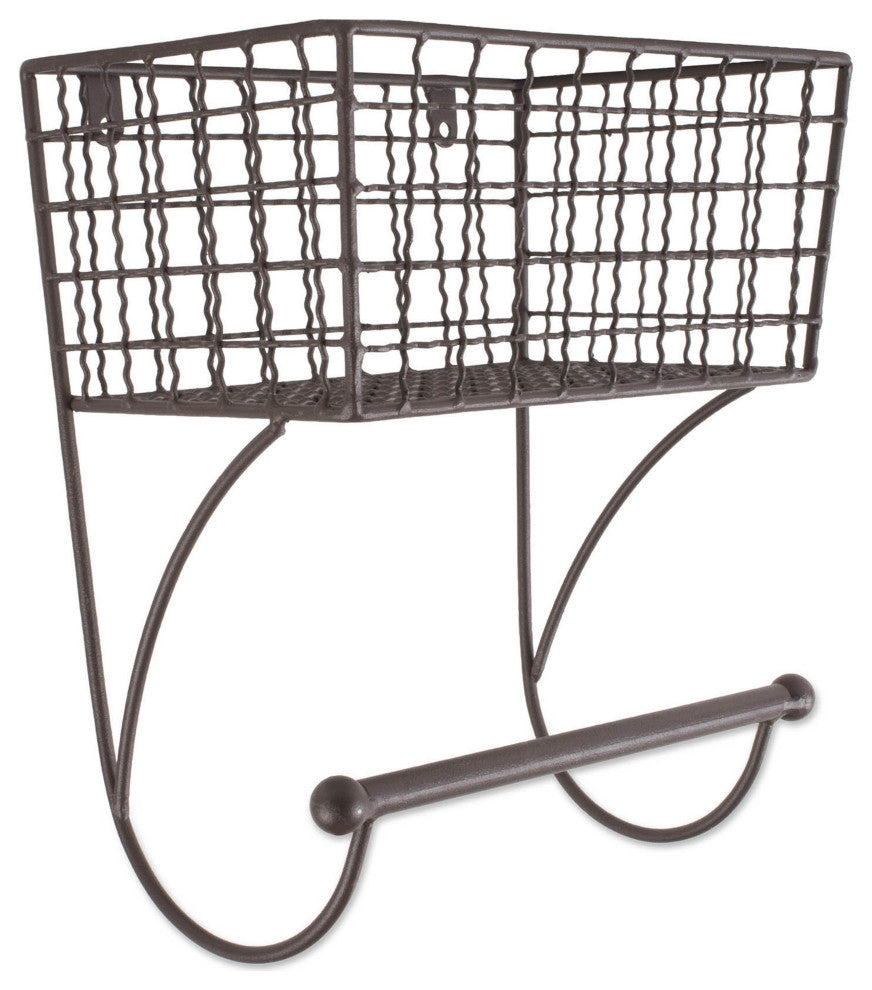 Small Rustic Bronze Farmhouse Towel Rack