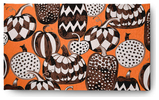Pumpkins Galore Fall Design Chenille Area Rug, Orange, 2'x3'