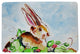 Betsy Drake Jack Rabbit Right Door Mat 18x26
