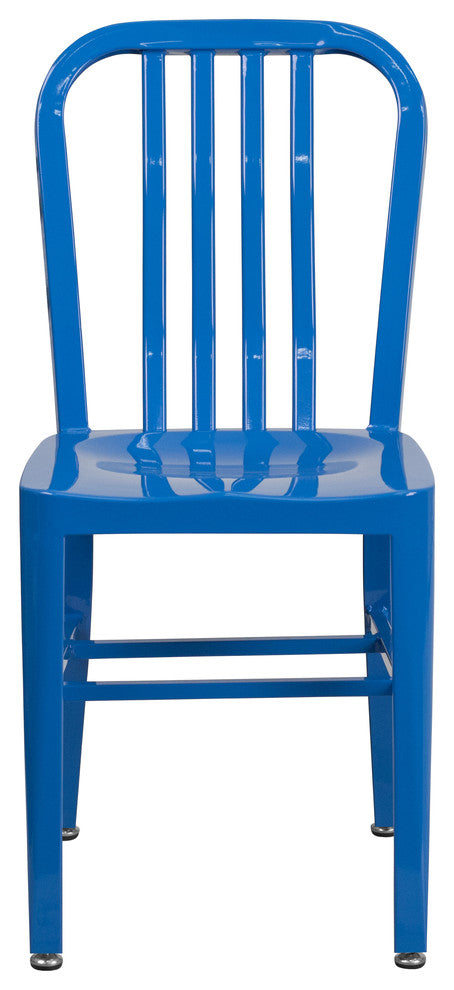 Blue Metal Indoor-Outdoor Chair
