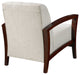Modern Contemporary Fabric Armchair, Taupe, Fabric, Wood