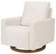 Poe Channeled Swivel Glider, Water Repellent and Stain Resistant, Performance Cream Eco-Weave