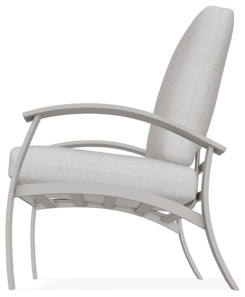 Belle Isle Cushion Deep Seating Outdoor Armchair, Charter Silk/Warm Gray