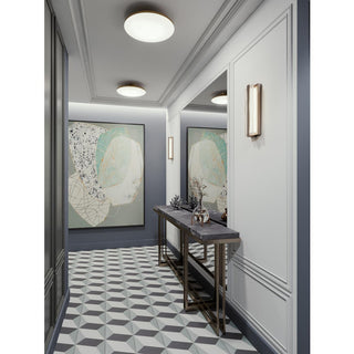 Skye, LED Flush Mount, 19", Satin Brass