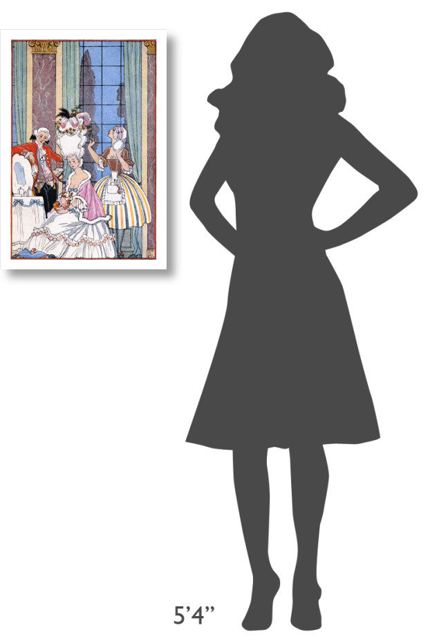 "France in the 18th Century" Digital Paper Print by Georges Barbier, 18"x26"