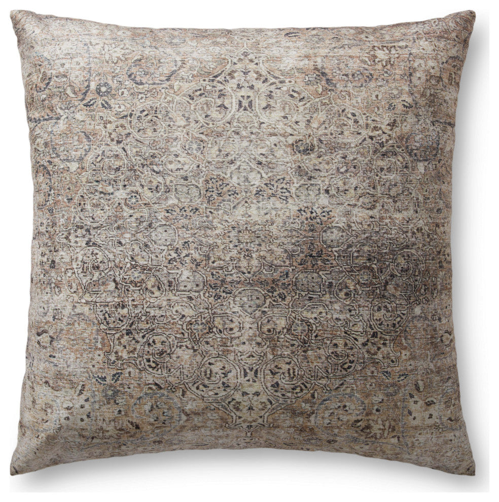Loloi FP0006 Natural / Ivory 36"W x 36"D x 6"H Pillow