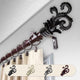 Malina 1" Curtain Rod, Mahogany, 160-240"