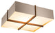 Veram Flushmount LED, Walnut, Brushed Rose Gold, 18, 4000k