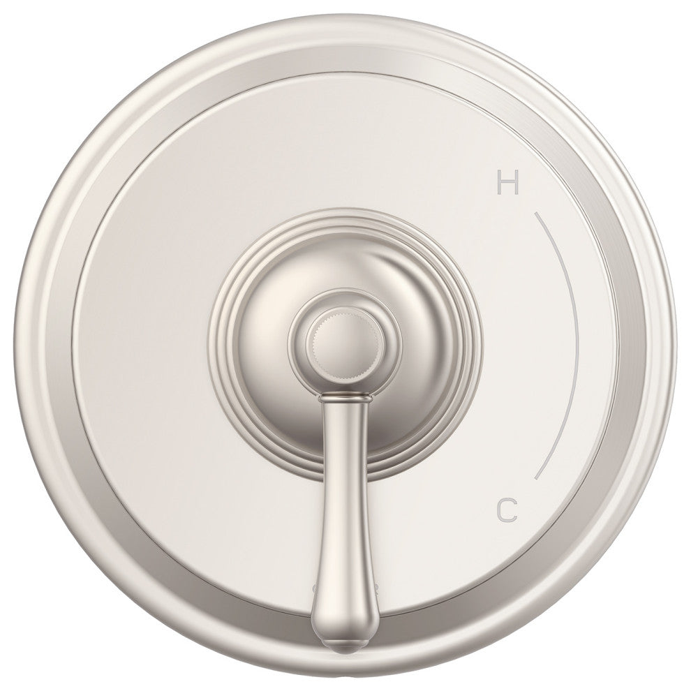 Opulence Single Handle Pressure Balance Trim Kit for Valve Only Brushed Nickel