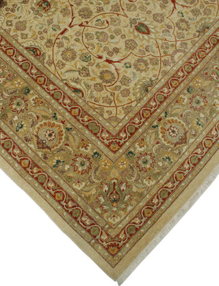 Vegetable-Dyed Versailles Taj Ivory Rug, 8'1x10'5