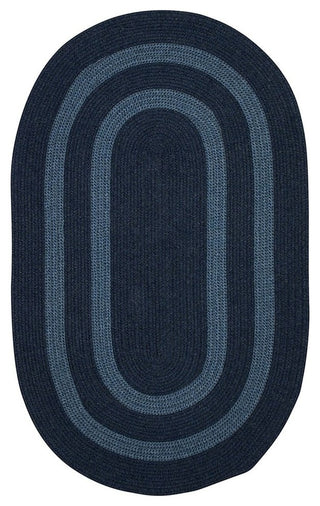Colonial Mills Graywood GW53 Navy Bordered Area Rug, Oval 4'x6'