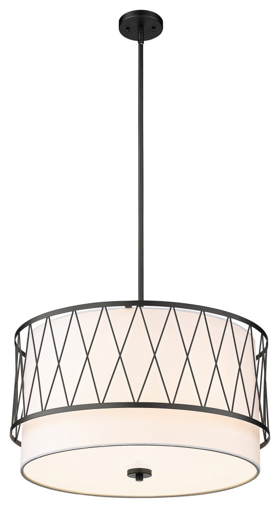 Zlite 198-24MB 4-Light Pendant, White