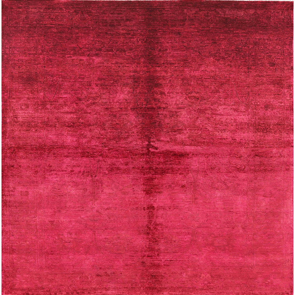 Ahgly Company Indoor Square Mid-Century Modern Area Rugs, 7' Square
