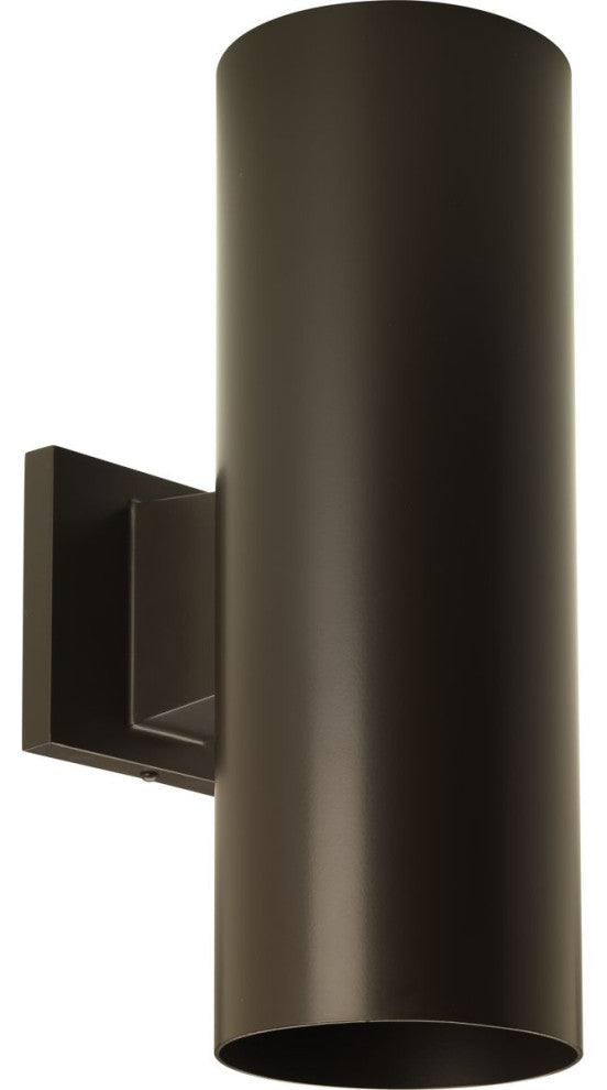 Outdoor 5" Round Cast Aluminum Cylinder Light Wall Lantern Antique Bronze
