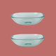 Tempered Glass Vessel Sink with Drain, Clear Square Mini Bowl Sink Pack of 2