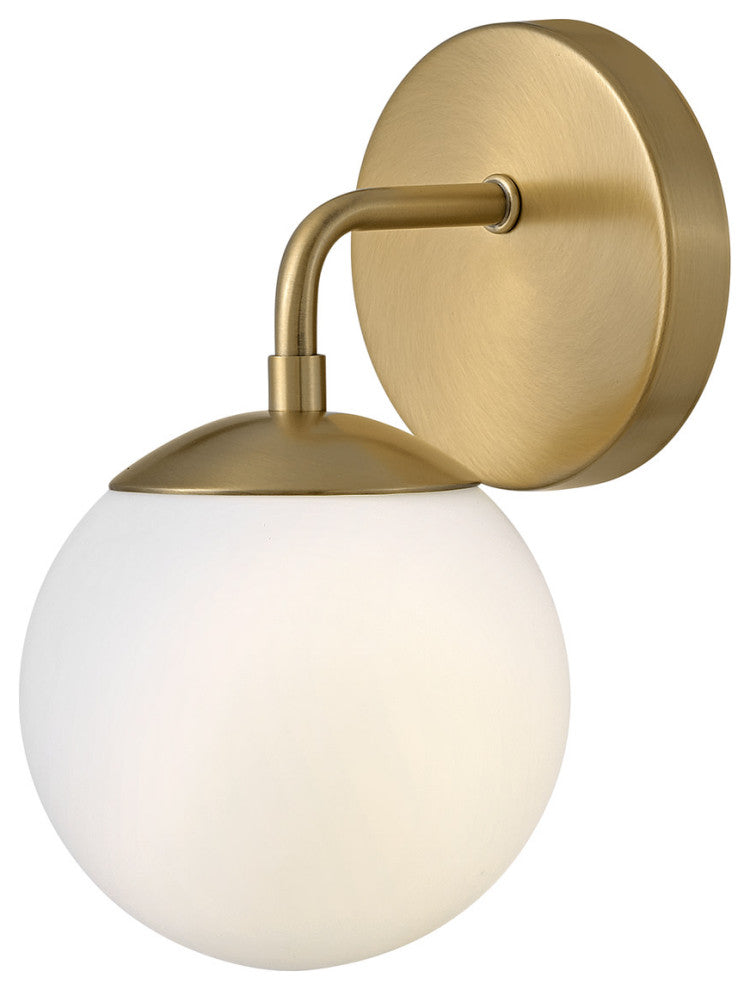 Lark 85000 Julep 1 Light 6"W Bathroom Sconce - Lacquered Brass
