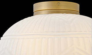 Hinkley Devon Small Flush Mount, Lacquered Brass