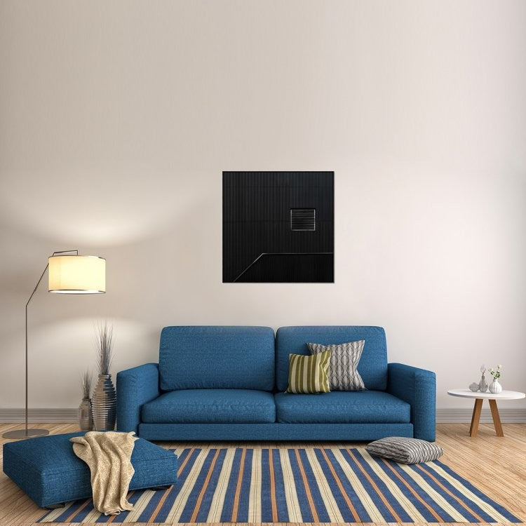 "The Hatch" Framed Canvas Giclee by Gilbert Claes, 37x37"