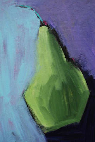 "Pearfect" Painting Print on Wrapped Canvas, 24"x36"