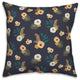 Tropical Jag Navy 18x18 Spun Poly Pillow