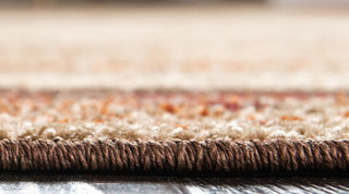 Unique Loom Beige Autumn Maple 3' 3 x 3' 3 Round Rug