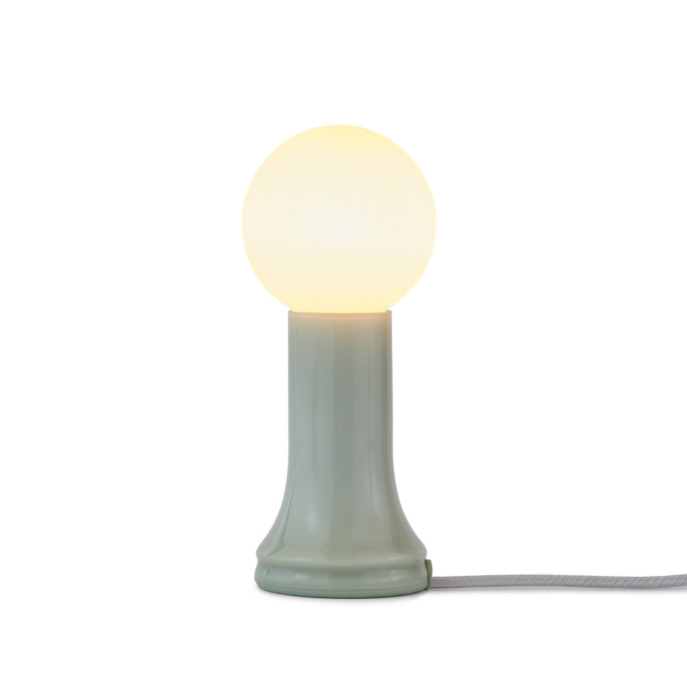 Shore Table Lamp Sea Green with G95 LED Bulb