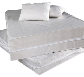 Permafresh Antibacterial Complete Bed Protector Set, White, Full
