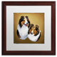 Jenny Newland 'Collies 2' Matted Framed Art, 16x16