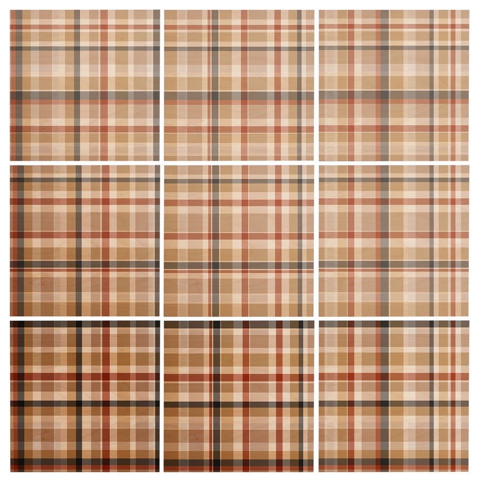 Deny Designs Lisa Argyropoulos Neutral Weave Wood Wall Mural, 3'x3'