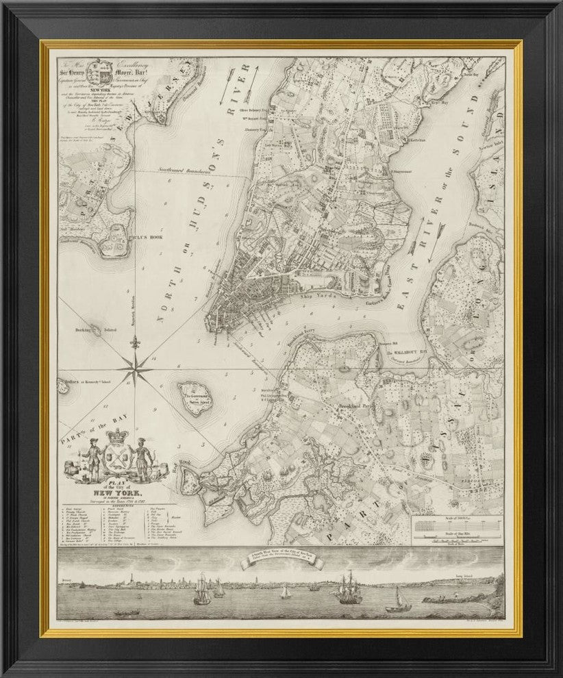 Plan, New York, Copy From Ratzger Map Surveyed In 1766-1767., 24"x1.5"x28"