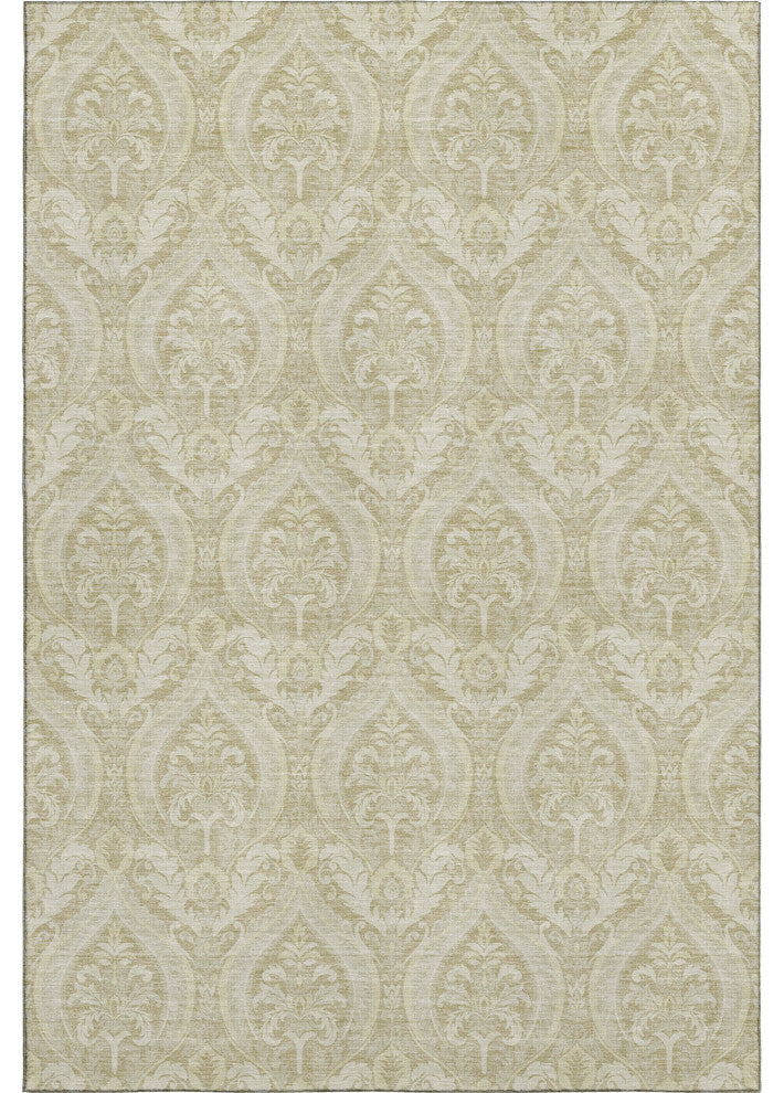 Premium Machine Washable Mayfield AMF572 Beige 3' x 5' Rug