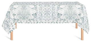 Blue Rug Pattern 58x102 Tablecloth