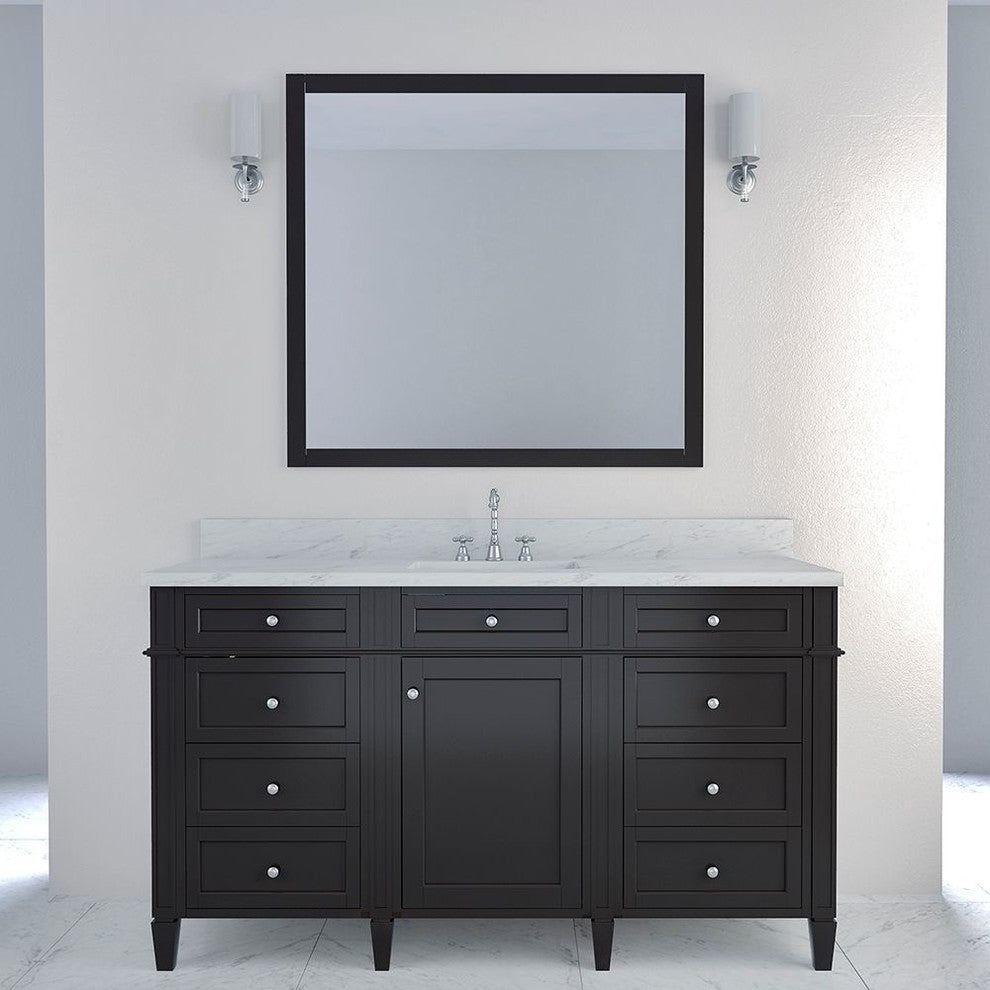 Allentown 60" Single Bathroom Vanity, Espresso